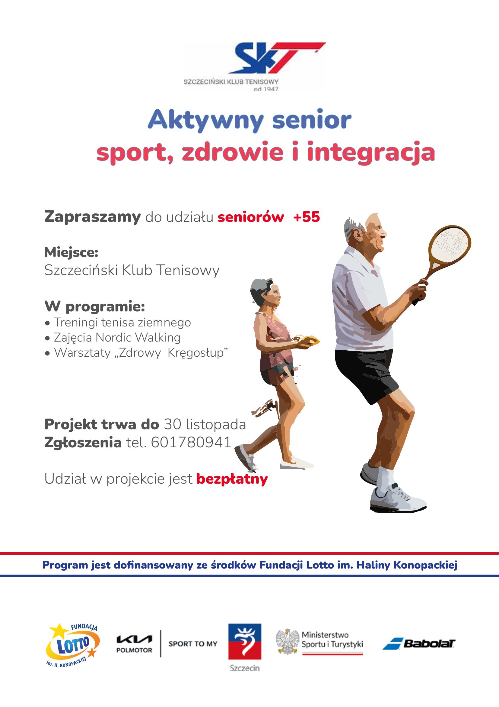 Aktywny senior 2025 ulotka strona 1 - Aktywny senior 2025